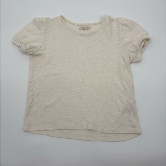 Madewell | terrycloth style Cream T-Shirt | size small - Picture 1 of 5
